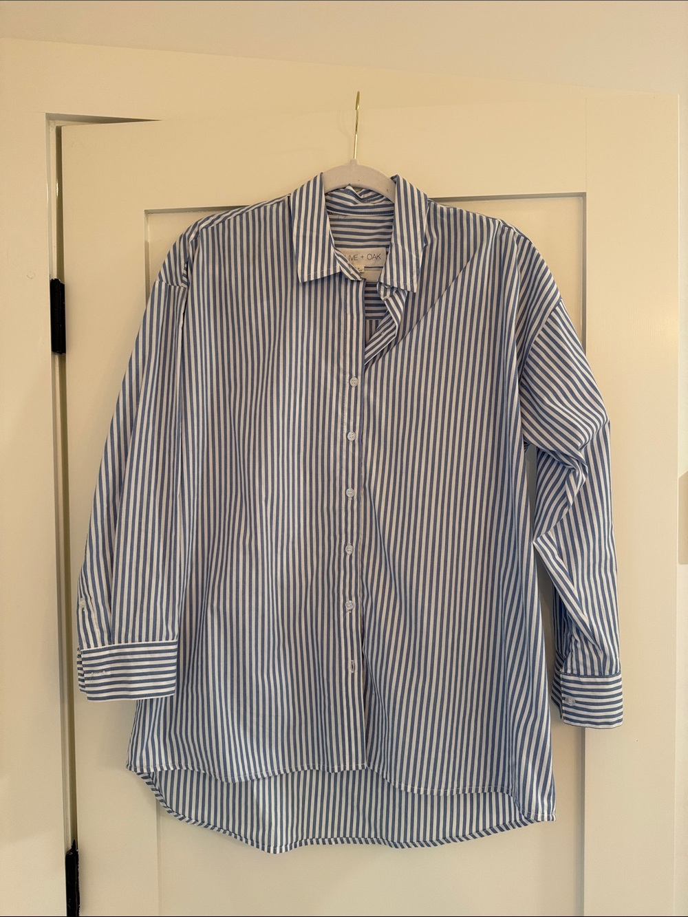 Olive & Oak Blue and White Striped Button-Down Shirt